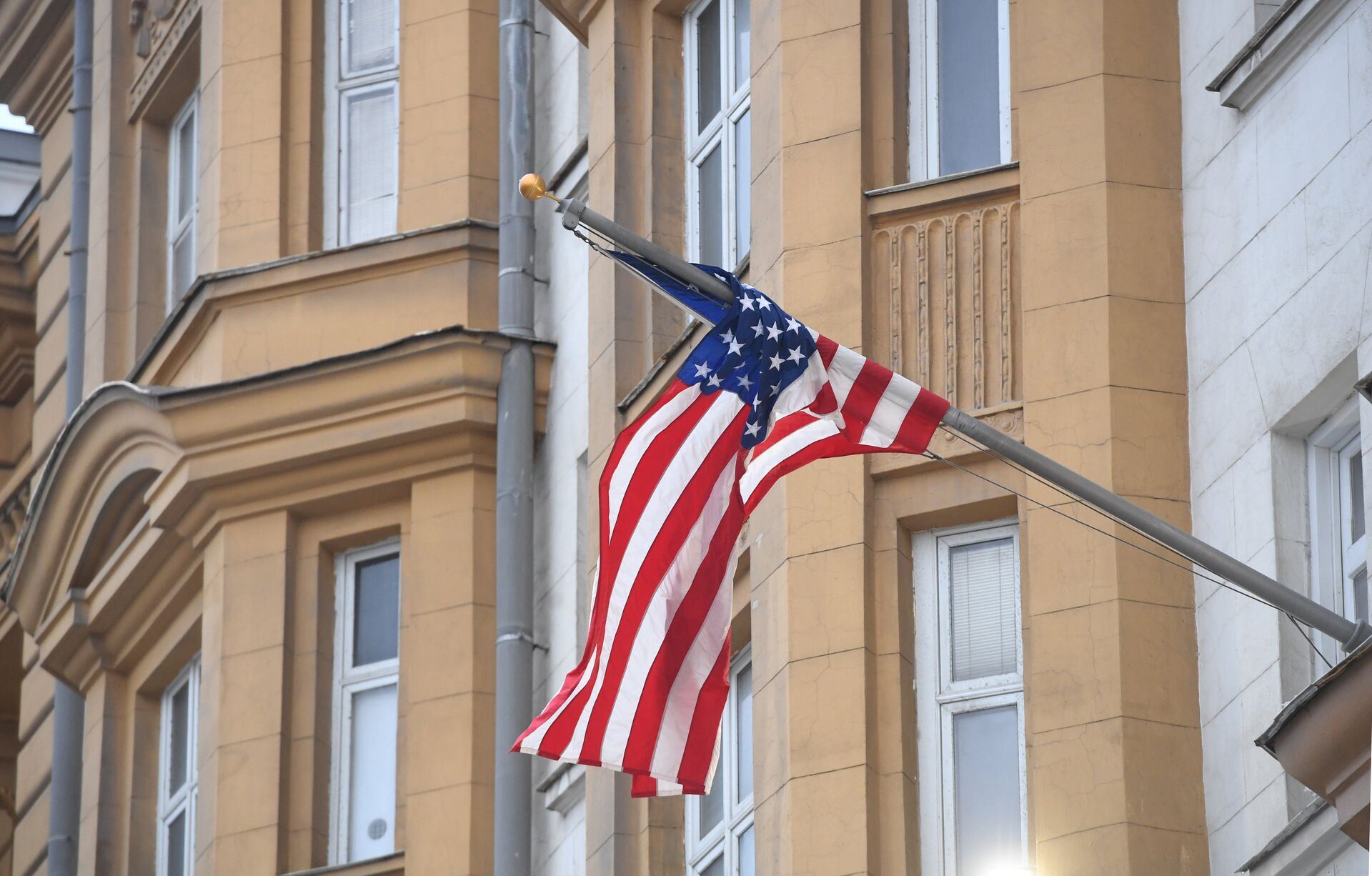 %Здание посольства США в Москве - ПРАЙМ, 1920, 18.09.2020