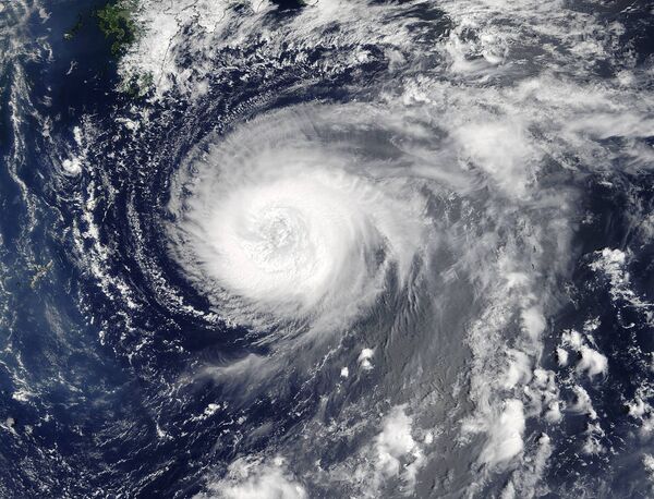 #Супертайфун Нору над Тихим океаном. 3 августа 2017
