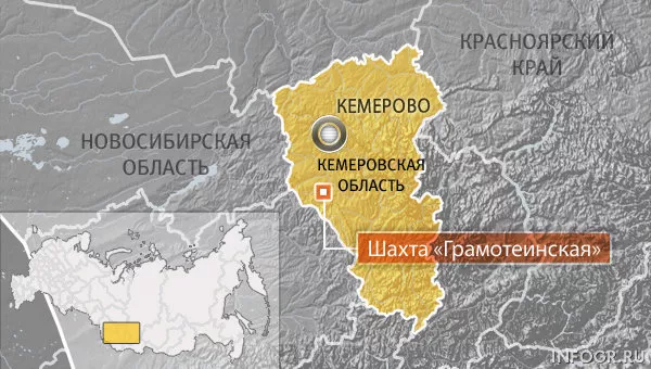 Шахта Грамотеинская в Кемеровской области