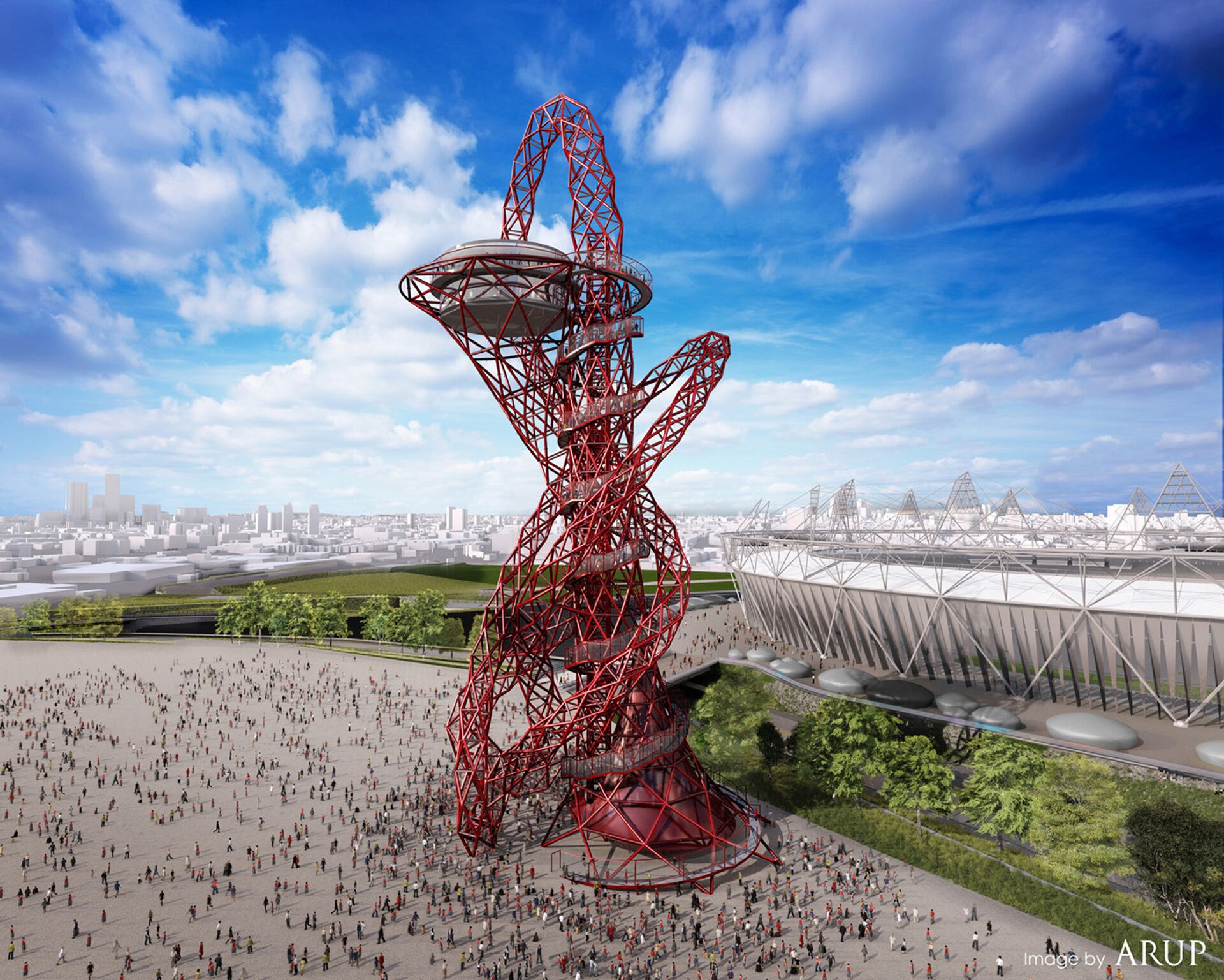 %Проект монумента ArcelorMittal Orbit в Олимпийском парке Лондона - ПРАЙМ, 1920, 09.02.2023