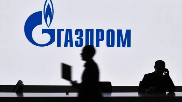 %Стенд компании Газпром на Российском инвестиционном форуме в Сочи