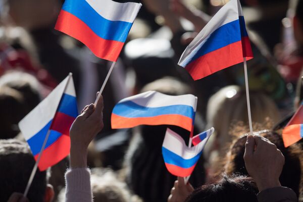 #Митинг в Севастополе в честь годовщины воссоединения Крыма с Россией