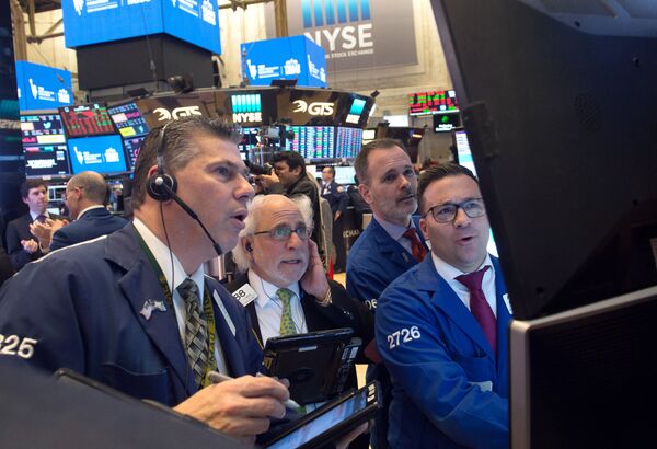 #Трейдеры на Нью-Йоркской фондовой бирже. 1 марта 2018