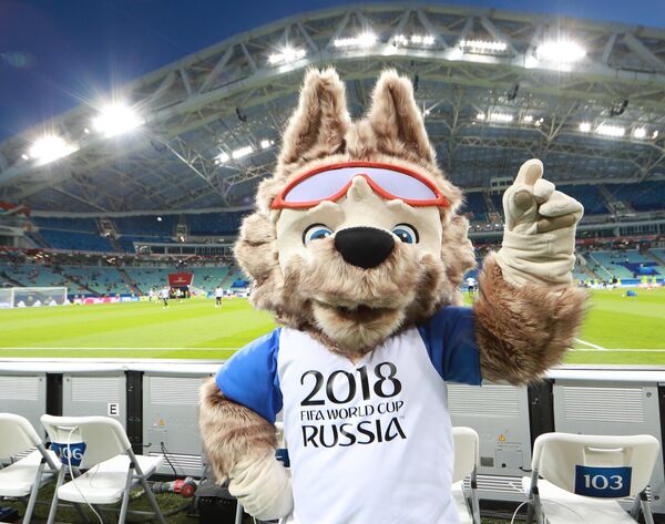Официальный талисман чемпионата мира по футболу 2018 волк Забивака