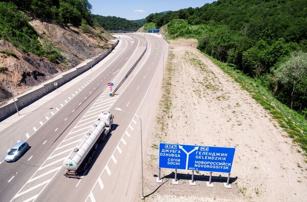 Участок федеральной автомобильной дороги М-4 Дон в Краснодарском крае