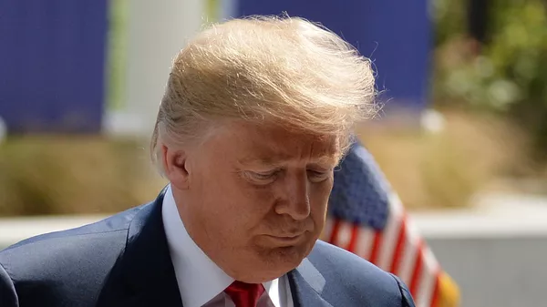 %Президент США Дональд Трамп на саммите НАТО в Брюсселе. 11 июля 2018