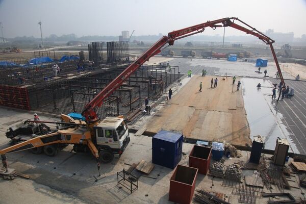 Церемония заливки первого бетона на стройплощадке АЭС Руппур, Бангладеш