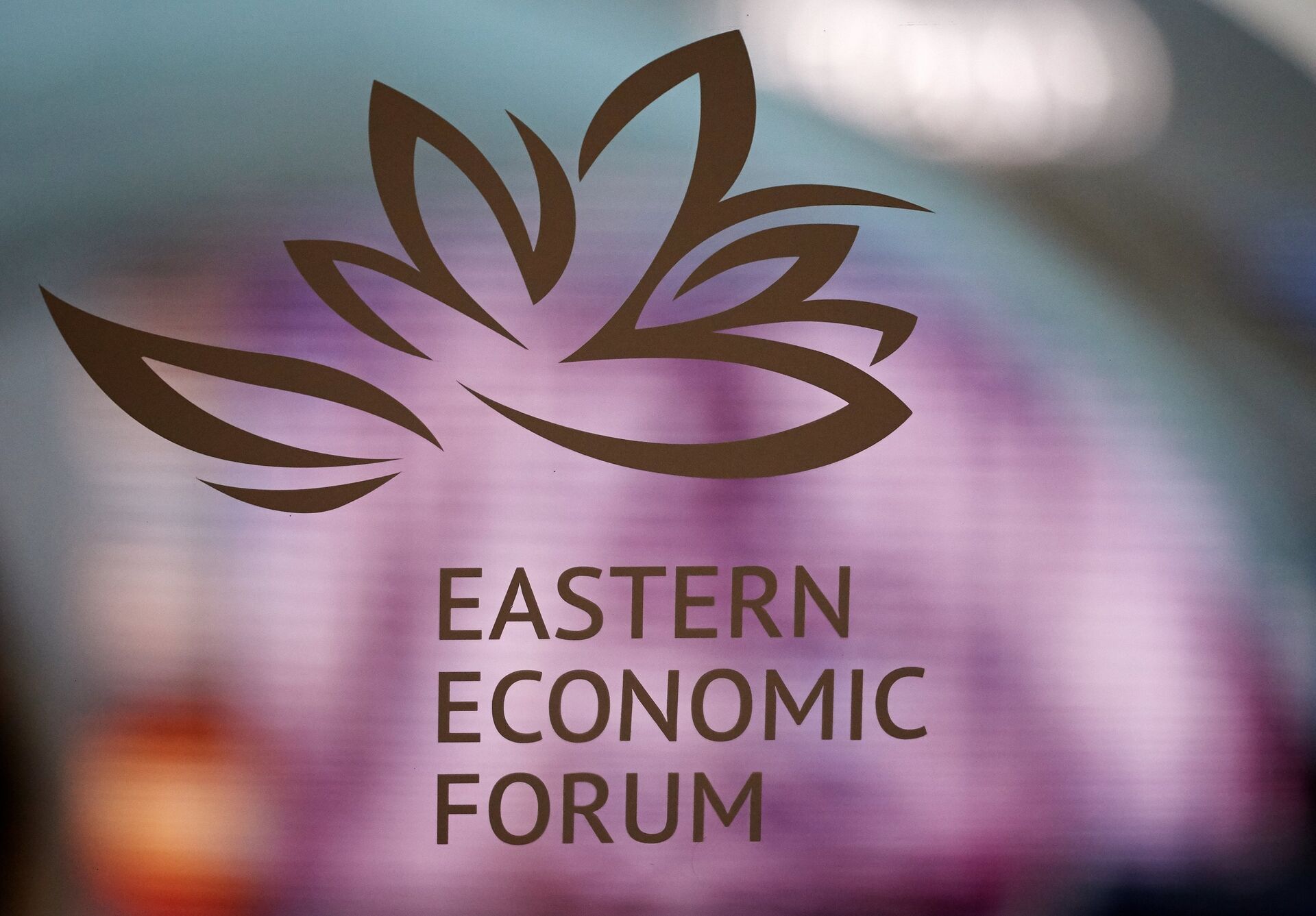 Логотип ВЭФ на площадке IV Восточного экономического форума во Владивостоке. 10 сентября 2018 - ПРАЙМ, 1920, 01.09.2021