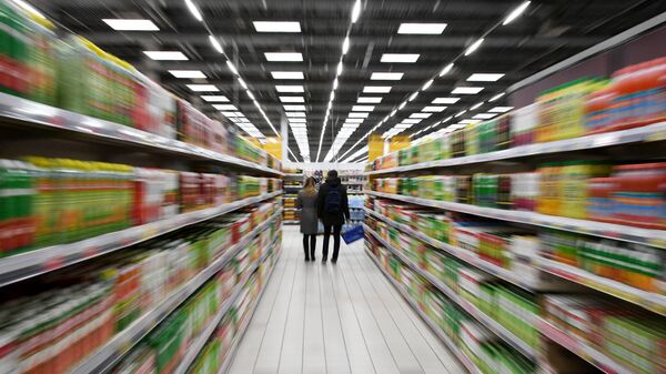 % Покупатели в супермаркете