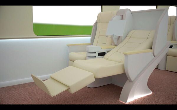 %Первый класс в высокоскоростном поезде для России