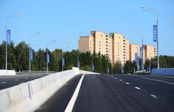 Открыт  новый участок Калужского шоссе в Москве. 24 августа 2018