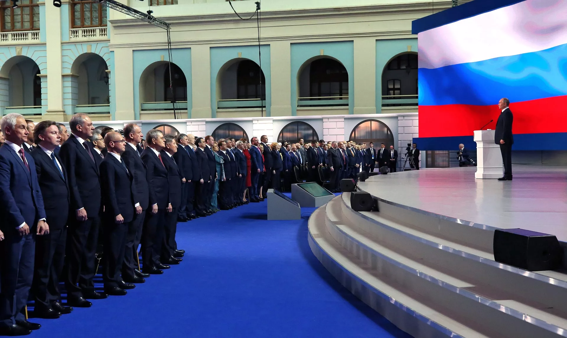 %Ежегодное послание президента РФ В. Путина Федеральному Собранию - ПРАЙМ, 1920, 21.04.2021