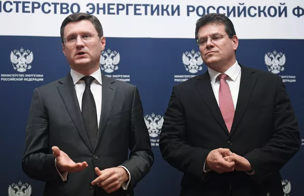 %Встреча Александра Новака с Марошем Шефчовичем