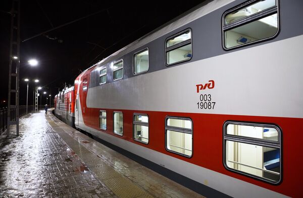  Двухэтажный фирменный поезд Карелия и обновленный вокзал презентовали в Петрозаводске