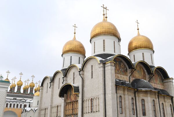 %Реставрация Успенского собора Московского Кремля