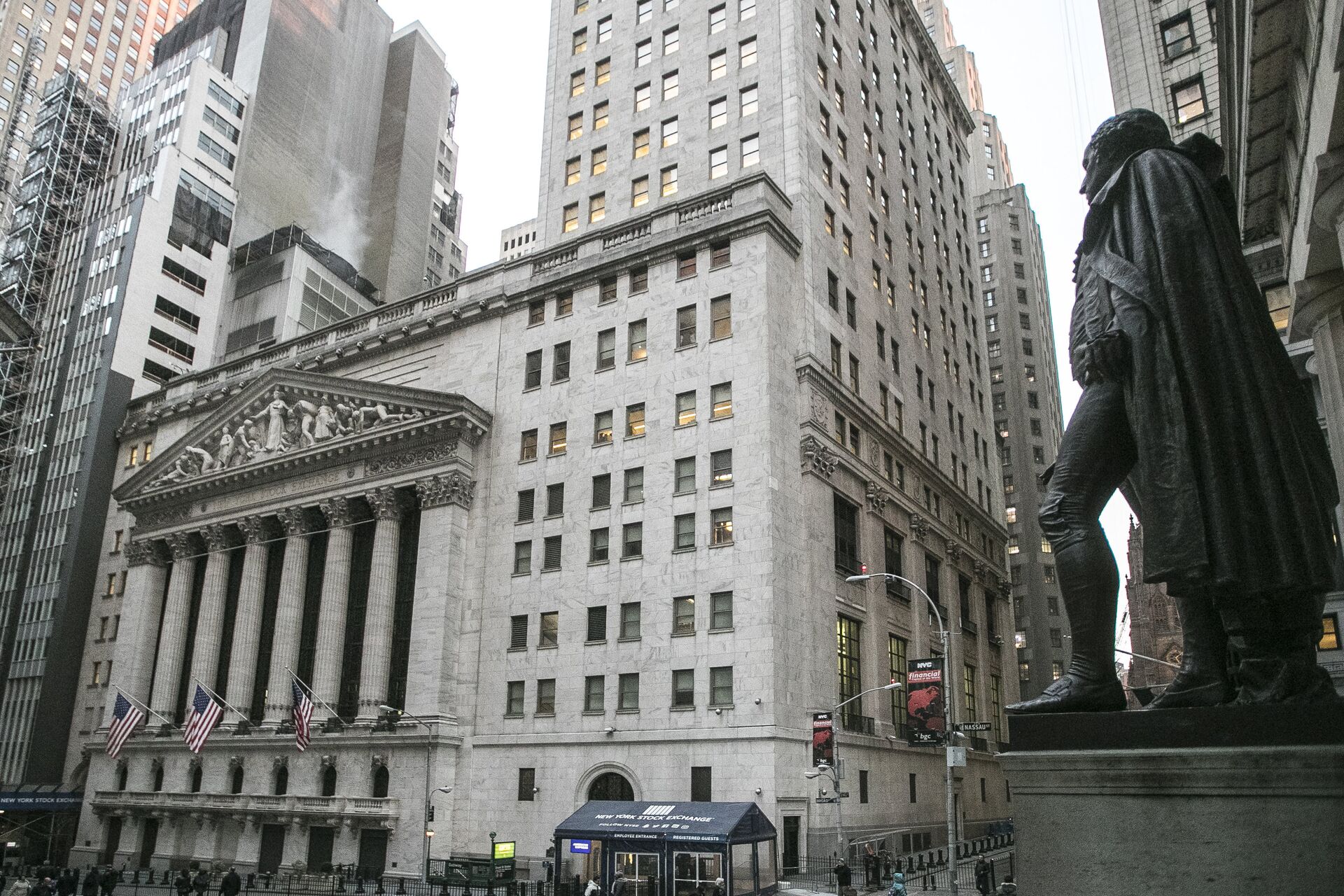  Здание Нью-Йоркской фондовой биржи - ПРАЙМ, 1920, 19.11.2020