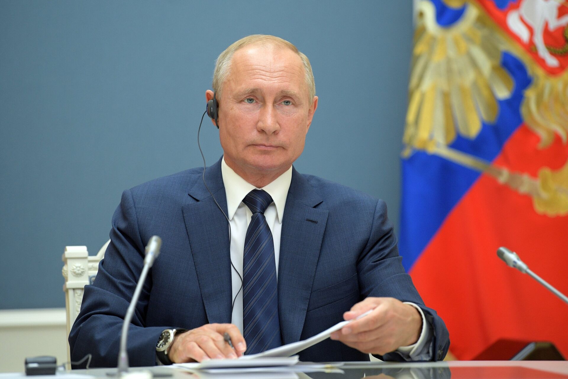 Президент РФ В. Путин принял участие в саммите в астанинском формате по сирийскому урегулированию - ПРАЙМ, 1920, 08.12.2020