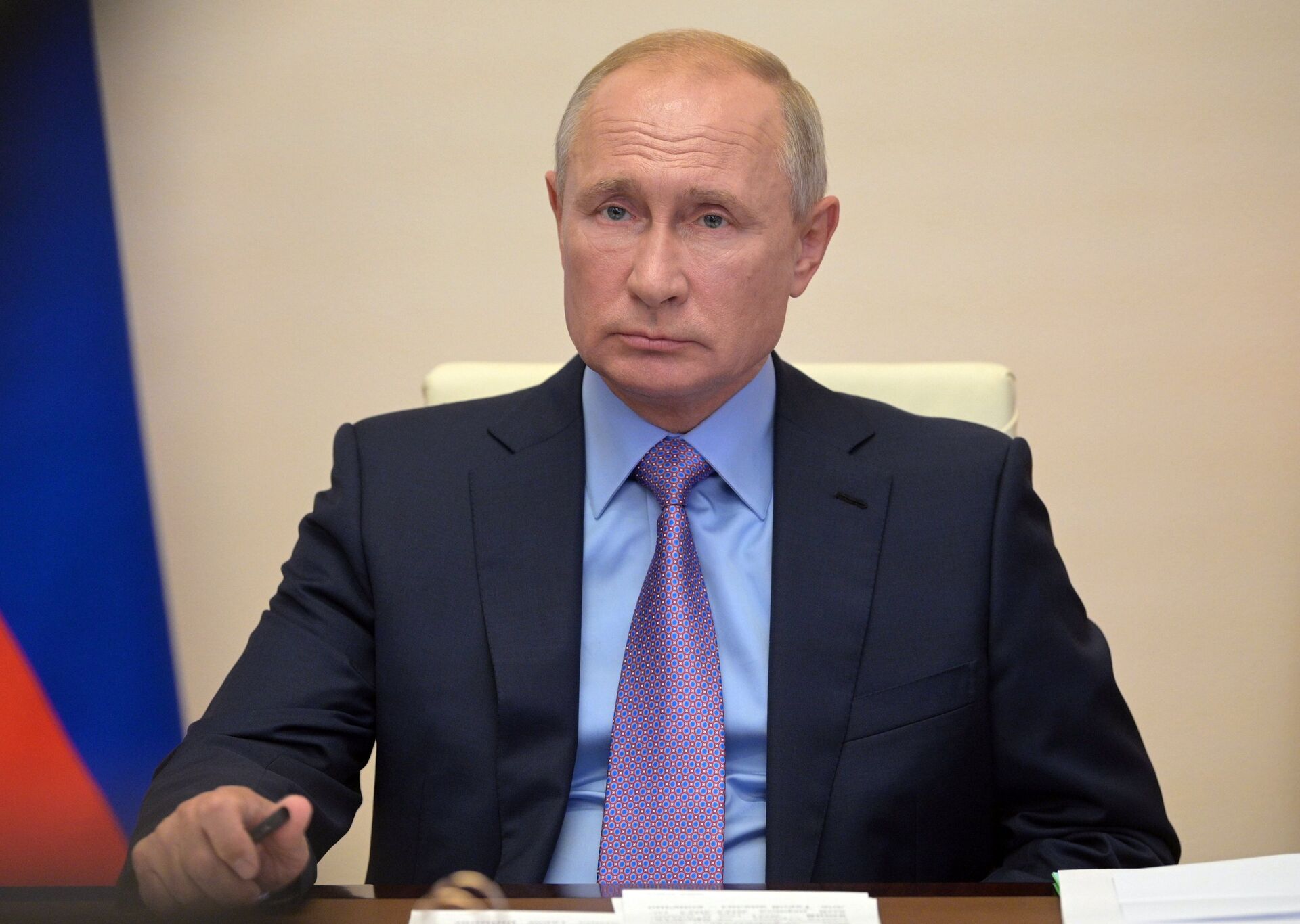 %Президент РФ В. Путин провел совещание по федеральному бюджету на 2021 год и на плановый период 2022 и 2023 годов - ПРАЙМ, 1920, 28.09.2020