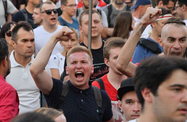 %Протесты в Минске