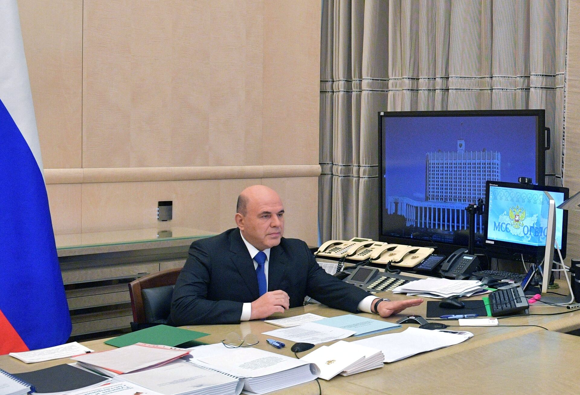 Премьер-министр РФ М. Мишустин провел совещание с вице-премьерами РФ - ПРАЙМ, 1920, 11.11.2020
