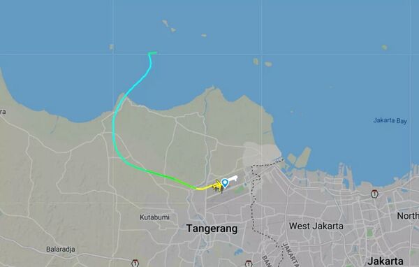 Полет Боинга из Индонезии