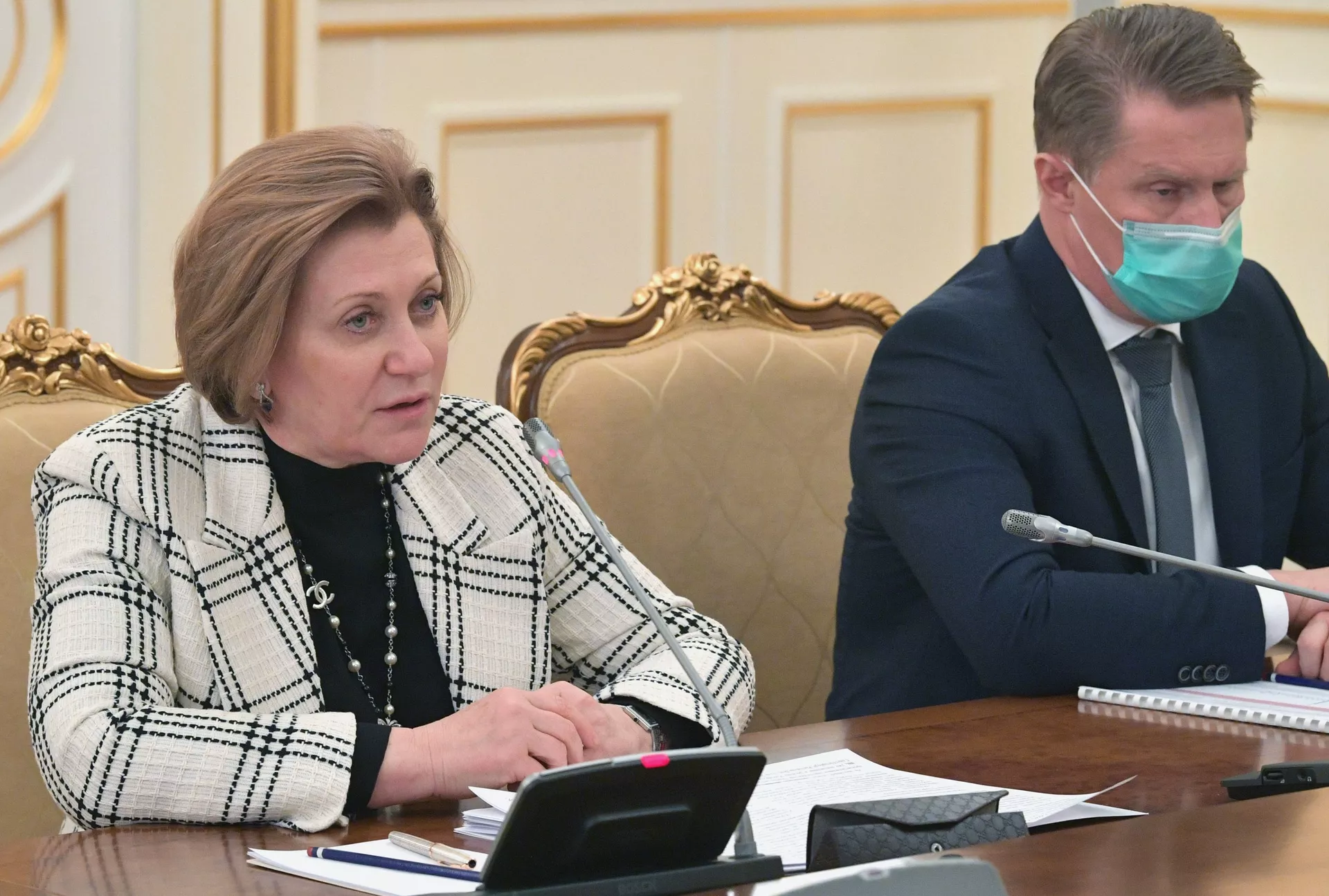 Премьер-министр РФ М. Мишустин провел встречу с производителями вакцин от коронавирусной инфекции - ПРАЙМ, 1920, 20.02.2021