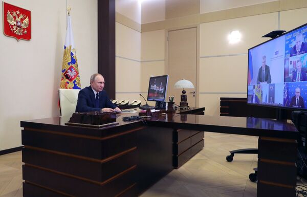 Президент РФ В. Путин провел встречу с руководителями фракций Госдумы РФ