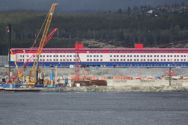 Возведение центра строительства крупнотоннажных морских сооружений для проекта Арктик-СПГ-2