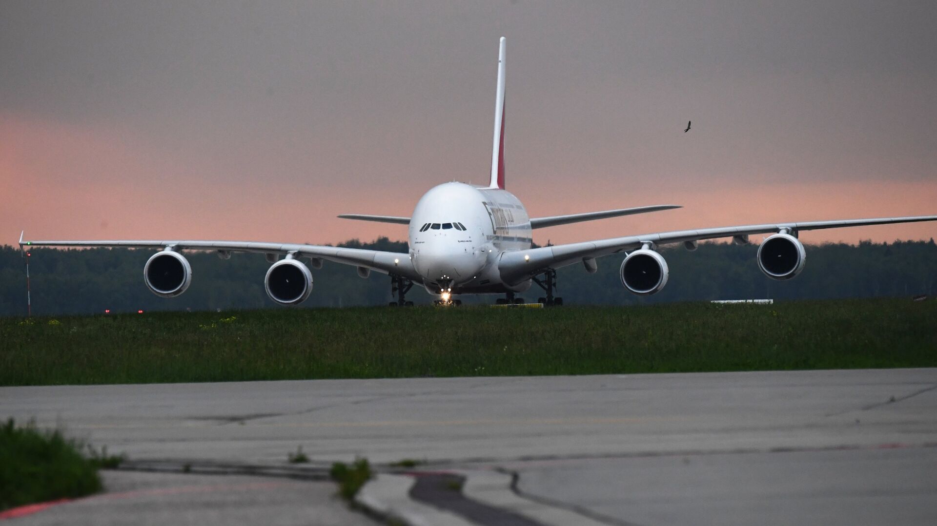 Самолет авиакомпании Emirates на взлетно-посадочной полосе аэропорта Домодедово - ПРАЙМ, 1920, 09.07.2025