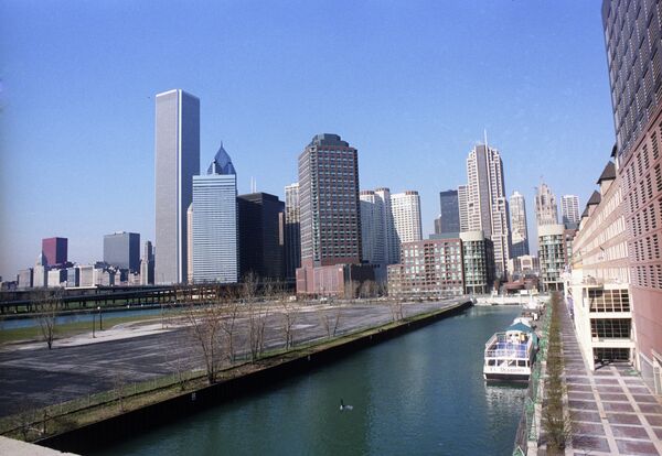 Панорама города Чикаго. США