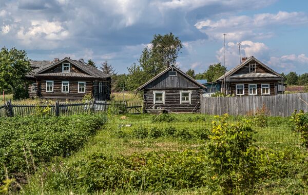 Дома в селе Вирма Беломорского района Карелии