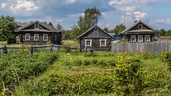 Дома в селе Вирма Беломорского района Карелии