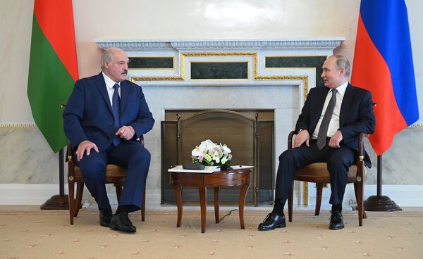  Рабочая встреча президента РФ В. Путина с президентом Белоруссии А. Лукашенко