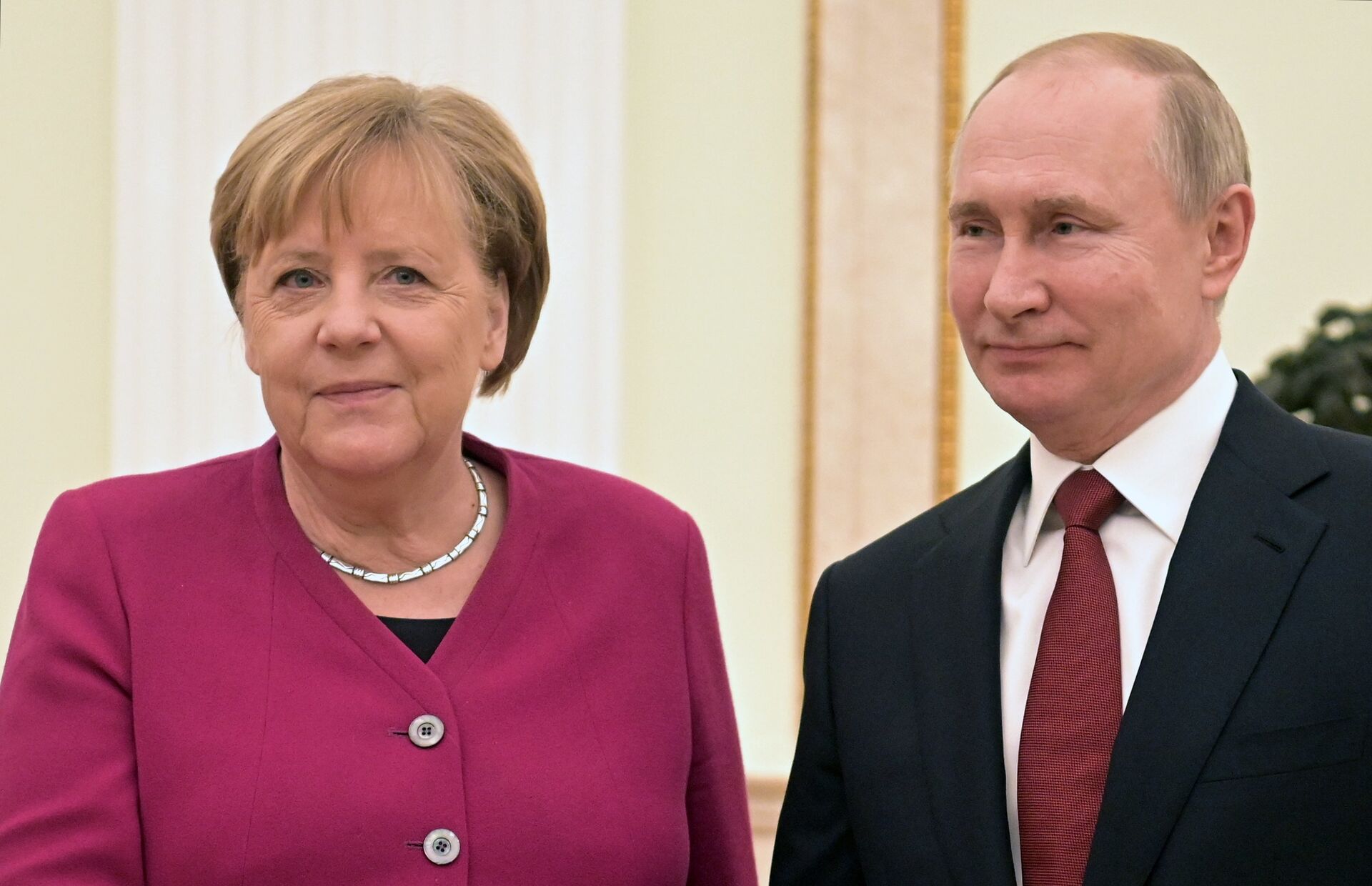Встреча Путина с Меркель 11 января 2020 г. - ПРАЙМ, 1920, 21.08.2021