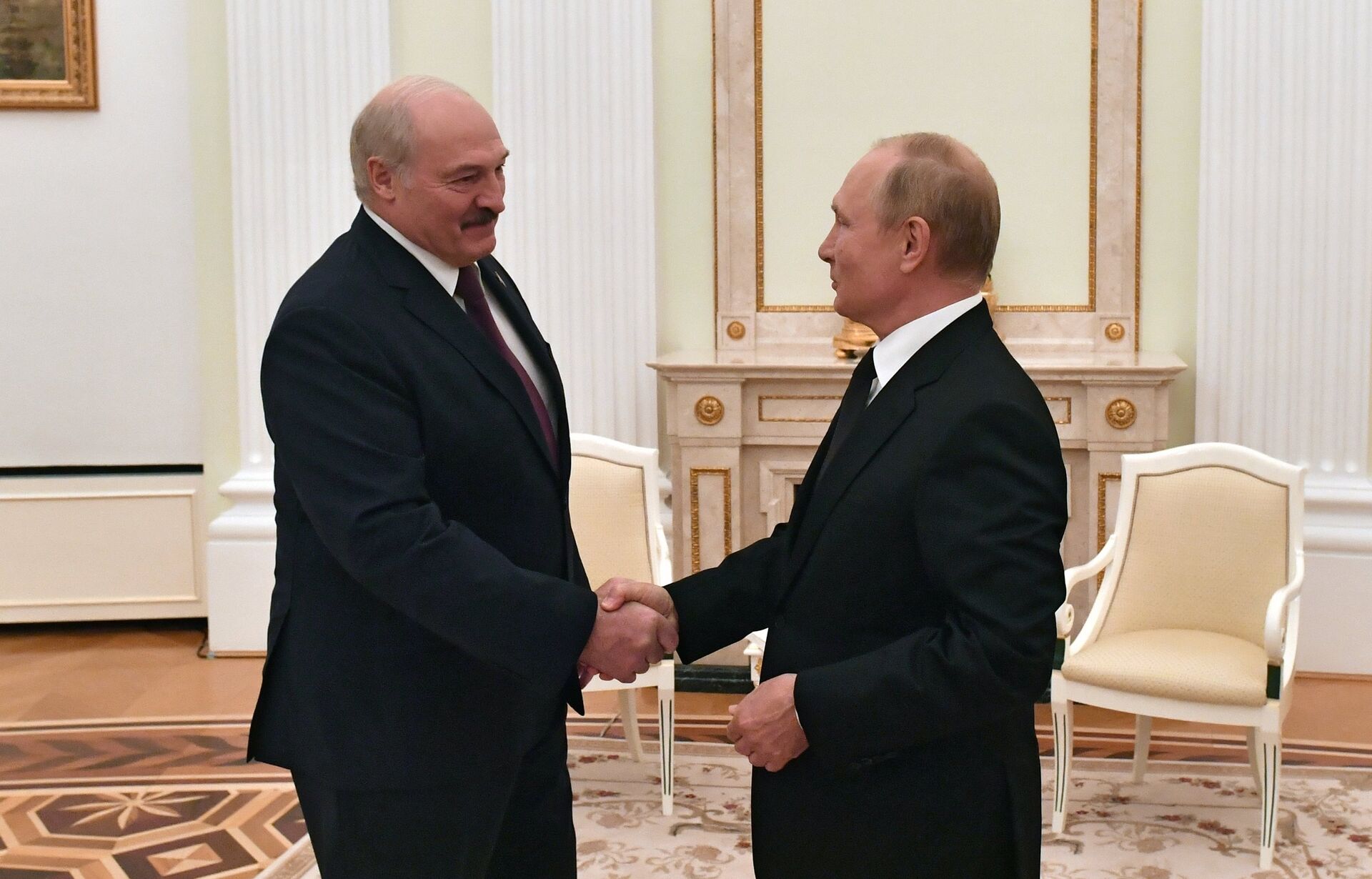 Переговоры президента РФ В. Путина с президентом Белоруссии А. Лукашенко - ПРАЙМ, 1920, 11.07.2022