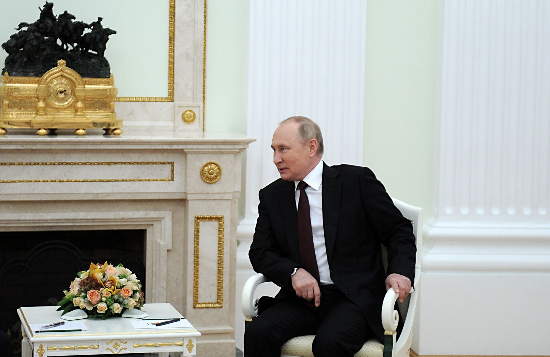 Президент РФ В. Путин встретился с президентом Узбекистана Ш. Мирзиёевым - ПРАЙМ, 1920, 21.11.2021