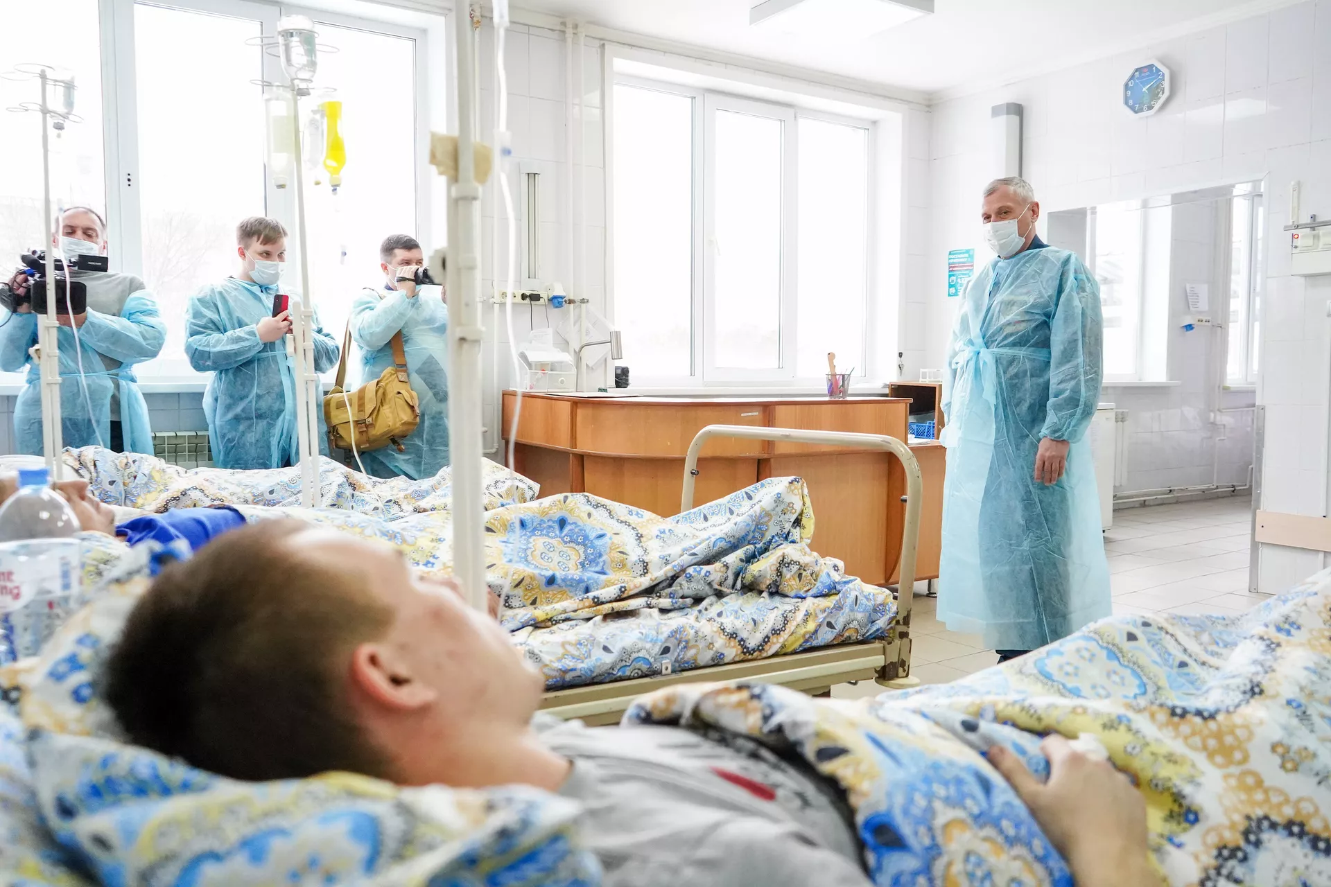 Пострадавшие в аварии на шахте Листвяжная в больнице им. Подгорбунского - ПРАЙМ, 1920, 19.01.2023