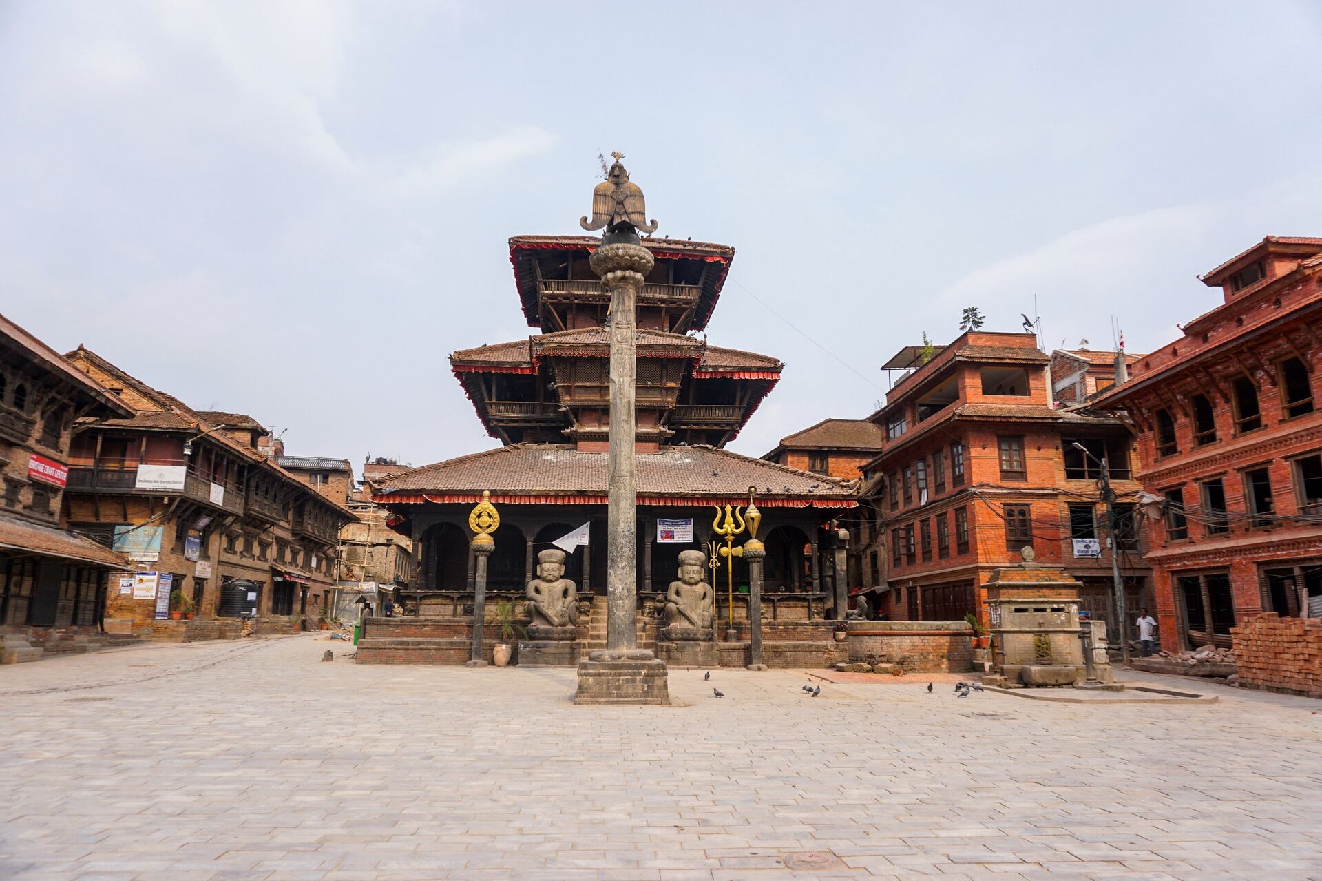 Пустая площадь Даттатрея в городе Бхактапур, Непал - ПРАЙМ, 1920, 16.01.2023