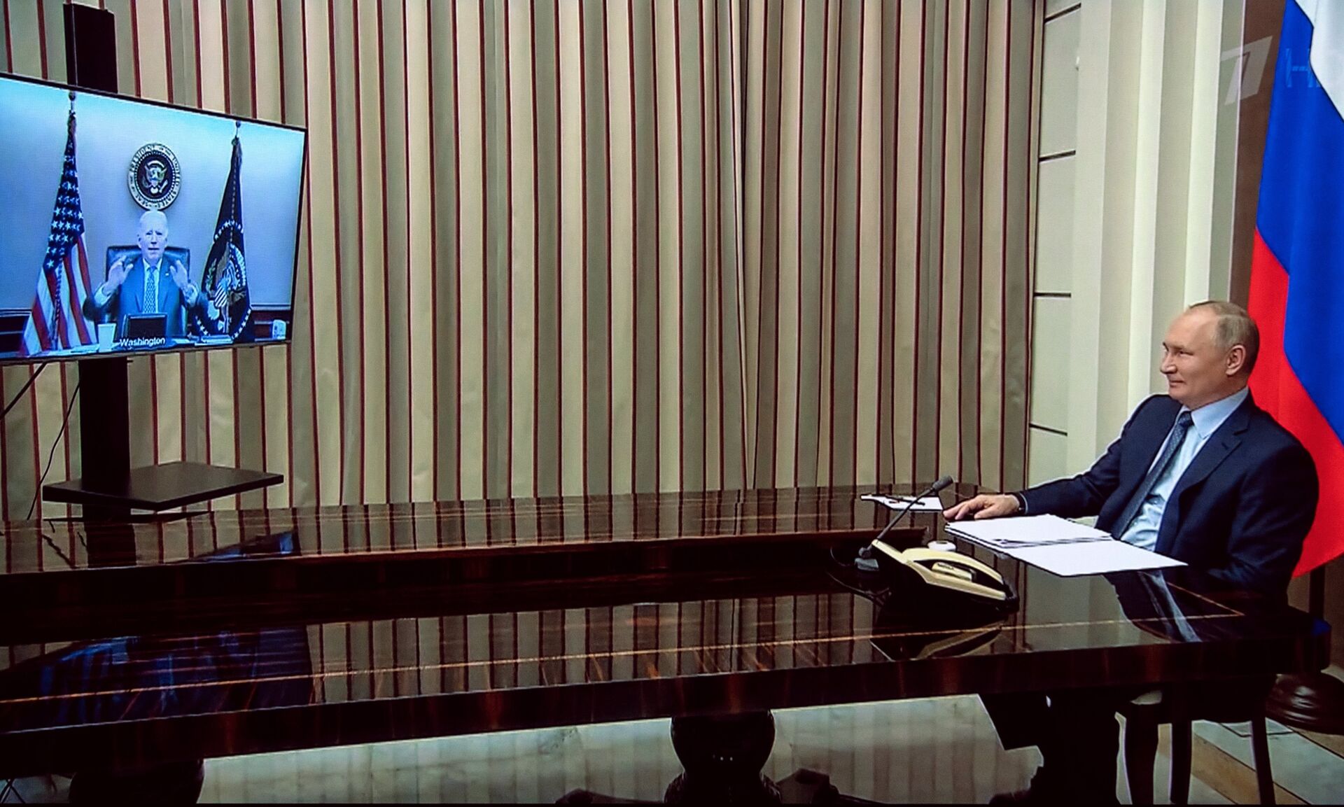 Переговоры президента РФ В. Путина и президента США Дж. Байдена - ПРАЙМ, 1920, 07.12.2021