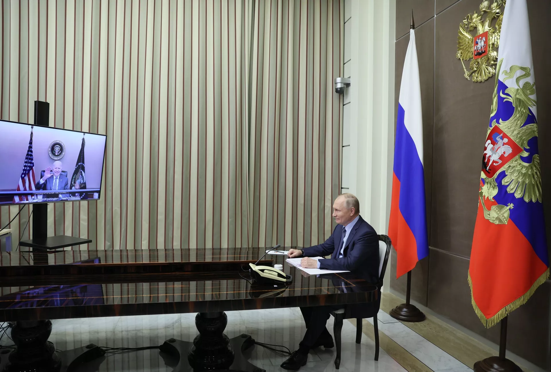 Переговоры президента РФ В. Путина и президента США Дж. Байдена - ПРАЙМ, 1920, 07.12.2021