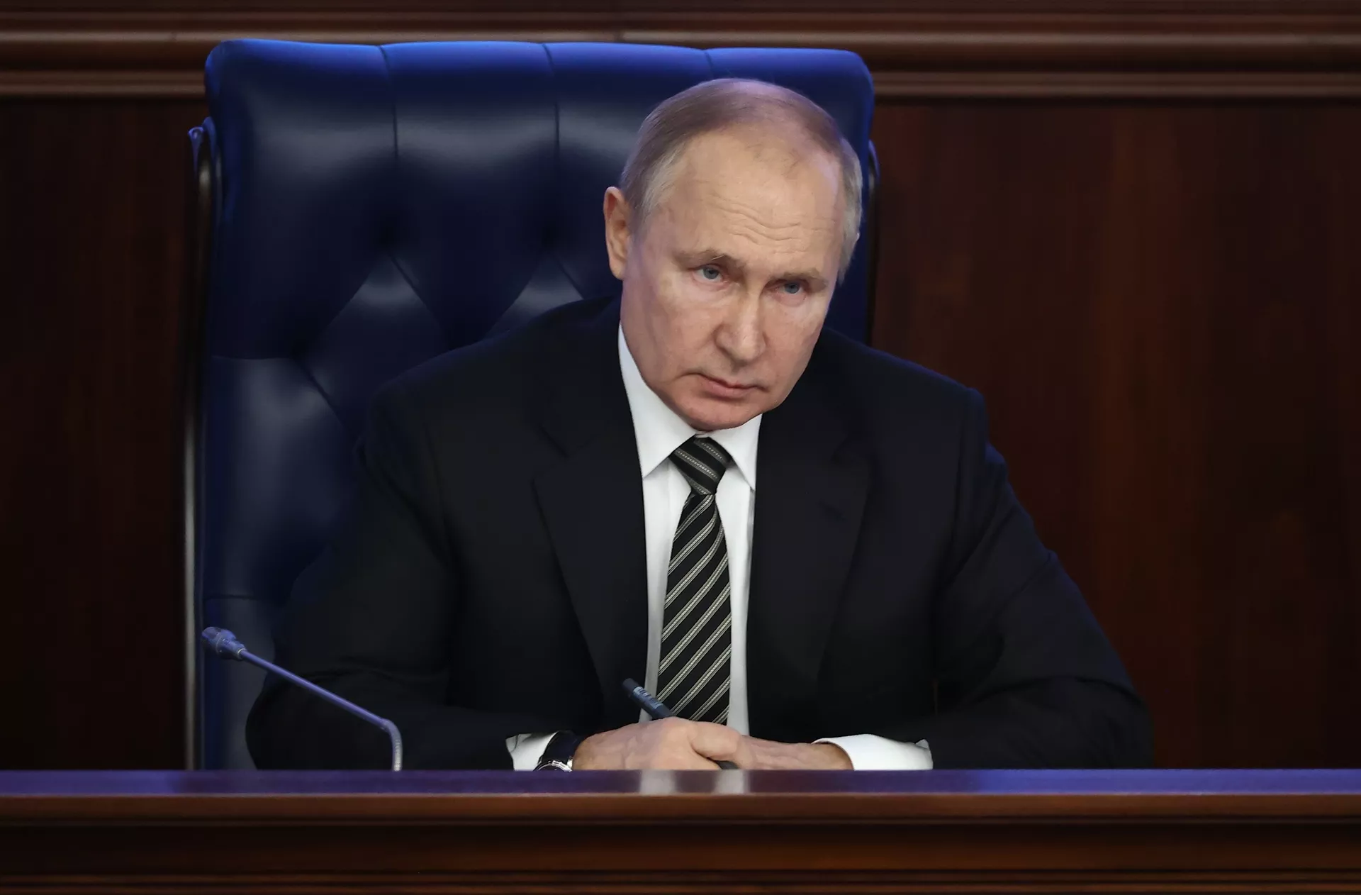 Президент РФ В. Путин провел расширенное заседание коллегии Минобороны РФ - ПРАЙМ, 1920, 11.06.2022