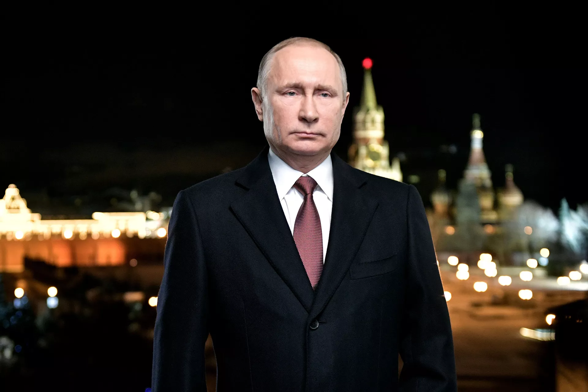 Новогоднее обращение президента РФ В.Путина - ПРАЙМ, 1920, 31.12.2021