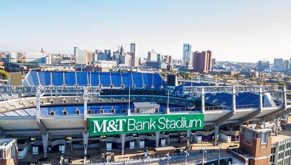 Стадион M&T Bank Stadium в Балтиморе штата Мэриленд