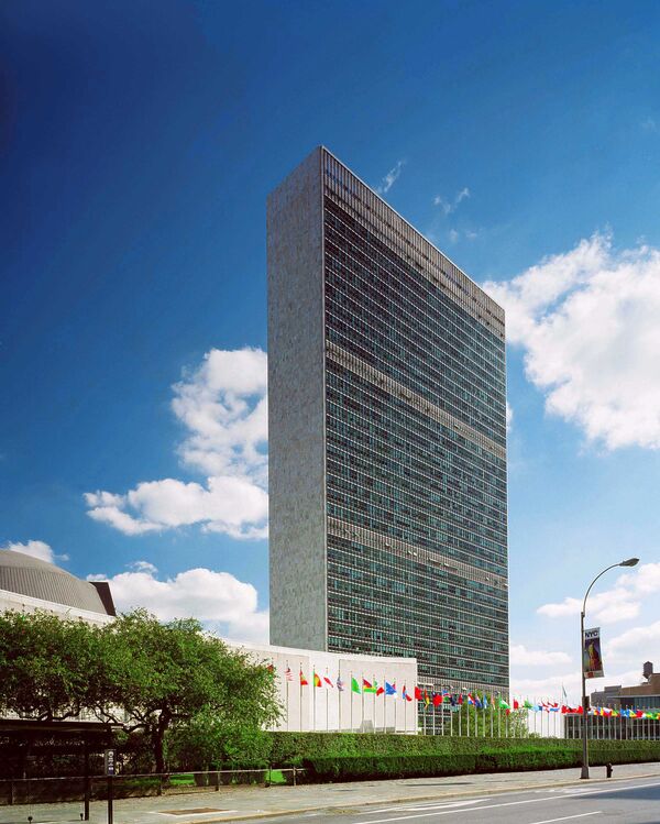 Здание Организации объединенных наций.