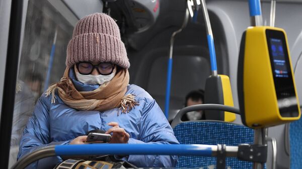 Проверка соблюдения масочного режима в общественном транспорте Москвы