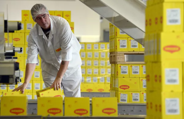 Работа завода Nestle