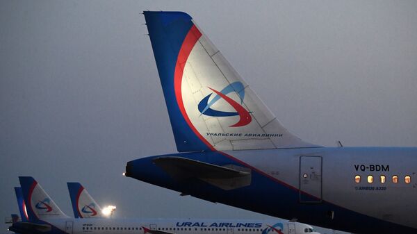 Самолет Airbus А320 авиакомпании Ural Airlines