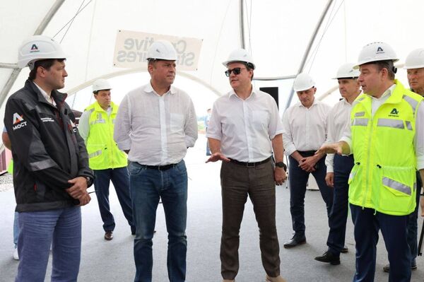 Полпред в ПФО Комаров и глава Самарской области Азаров проверили, как строят дорогу Обход Тольятти