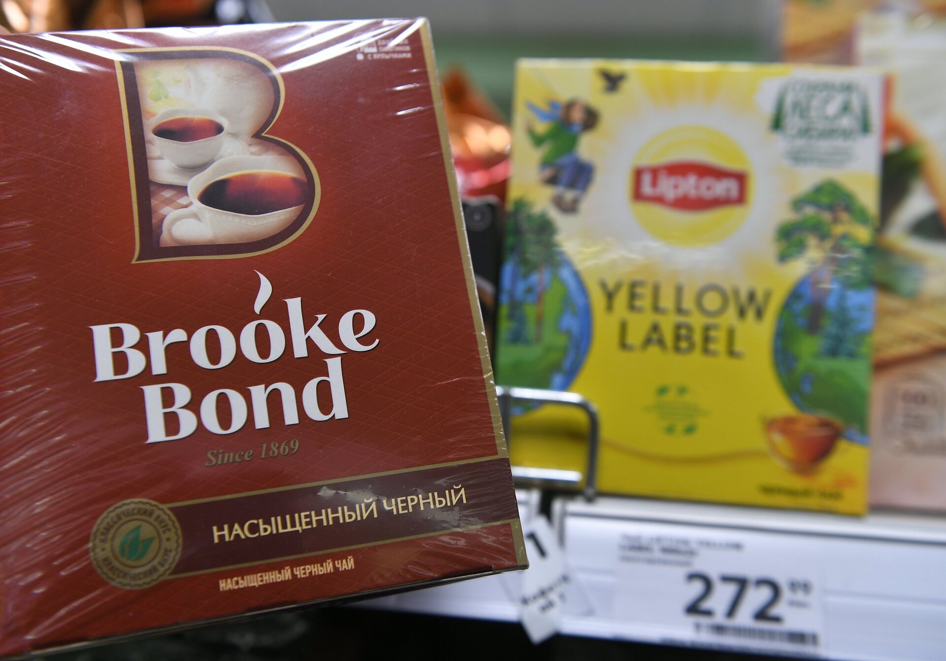 В России перестанут продавать листовой чай Lipton и Brooke Bond - ПРАЙМ, 1920, 02.08.2022