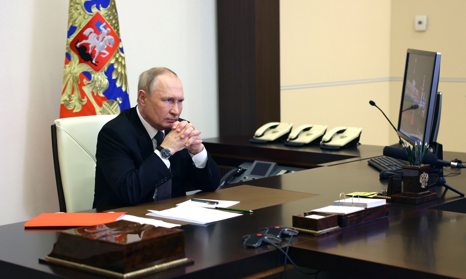 Президент РФ В. Путин провел заседание Совбеза РФ - ПРАЙМ, 1920, 13.12.2022
